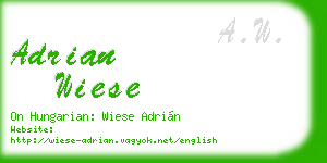 adrian wiese business card